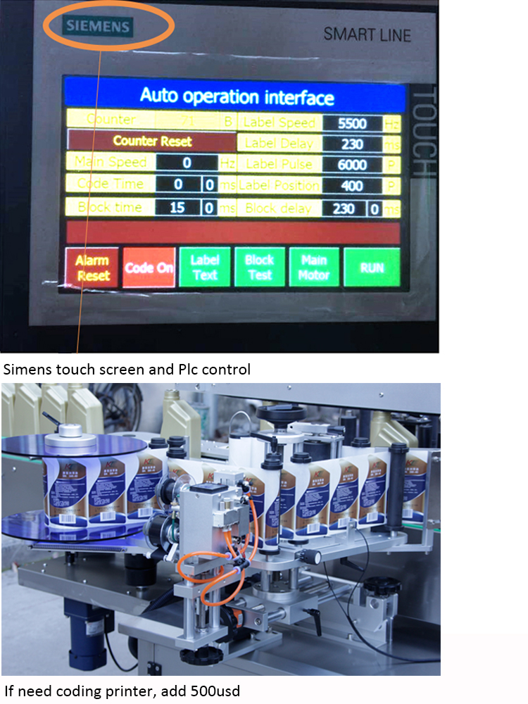 Pris Peiriant Label Awtomatig Botel Sids Dwbl