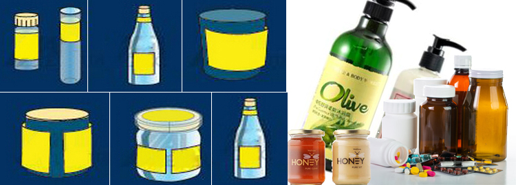 T Peiriant Labelu Cynhwysydd Rownd Awtomatig Math Fertigol